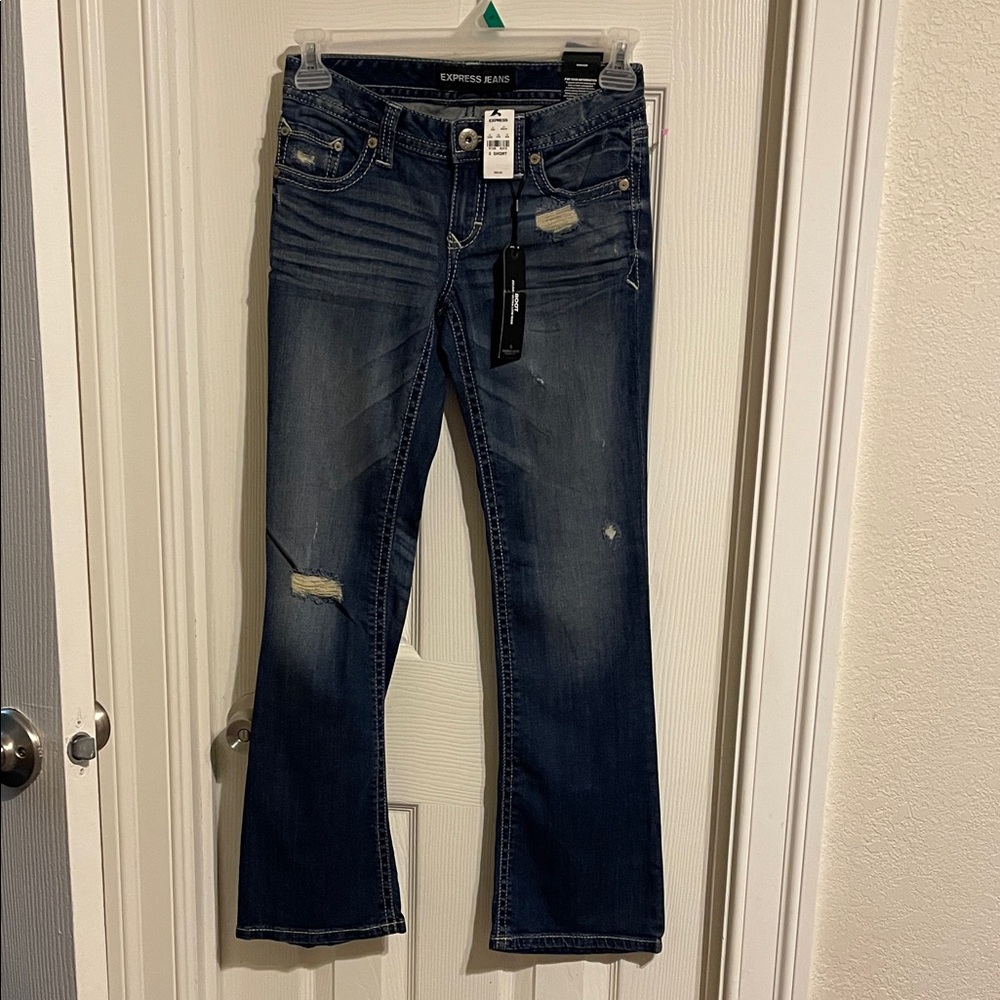Express  NWTDark Blue Women's Boot Cut Jeans size 0